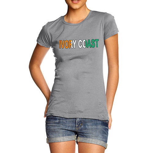 Women's Ivory Coast Flag Football T-Shirt