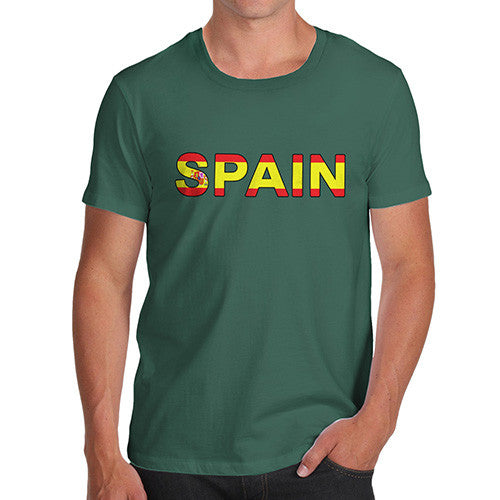 Men's Spain Flag Football T-Shirt