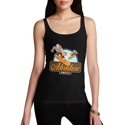 Womens Skate Skateboard Adventure Tank Top