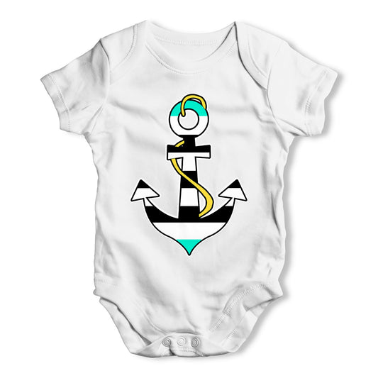 Nautical Anchor Baby Grow Bodysuit