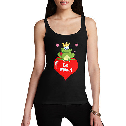 Womens Be Mine Frog And The Prince Tank Top