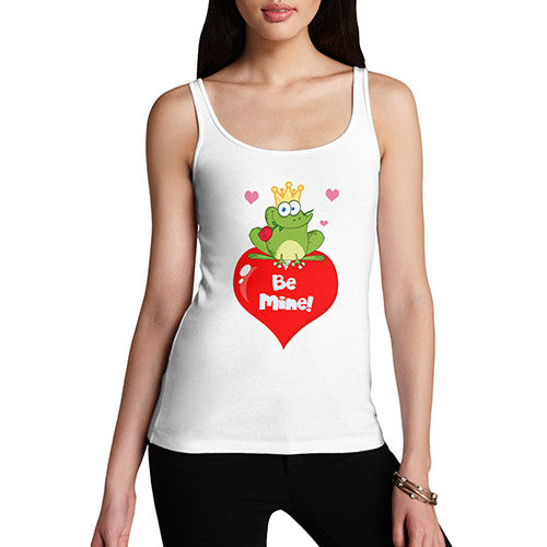Womens Be Mine Frog And The Prince Tank Top