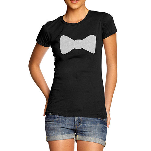 Womens Classy Bow Tie T-Shirt