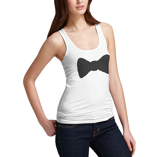 Womens Classy Bow Tie Tank Top