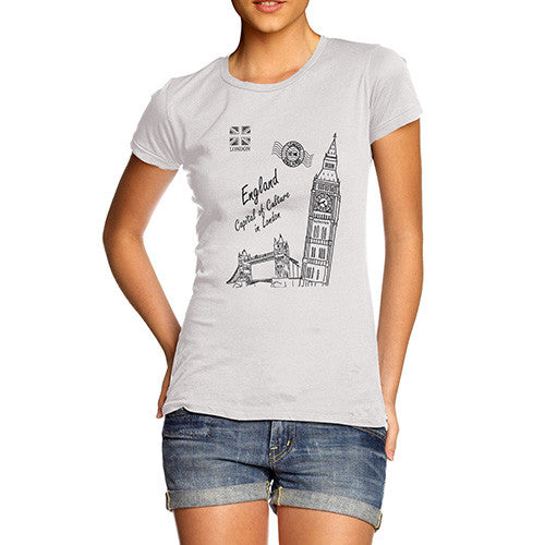 Womens London England Capital Of Culture T-Shirt