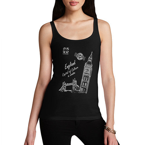 Womens London England Capital Of Culture Tank Top