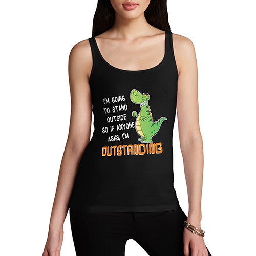 Womens Outstanding Dinosaur T Rex Tank Top