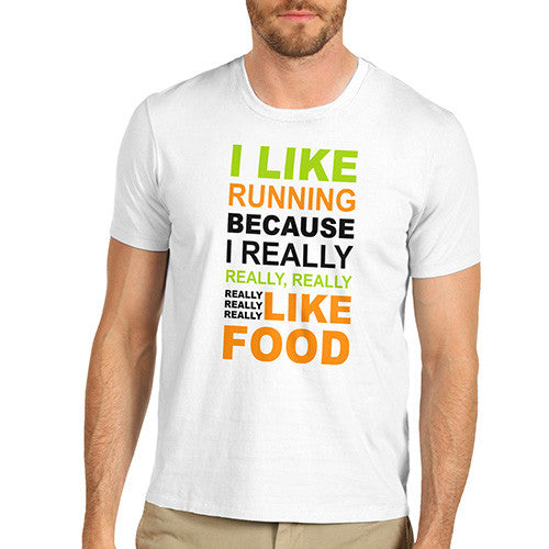 Mens I Like Running T-Shirt