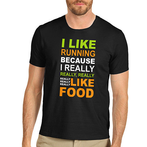 Mens I Like Running T-Shirt