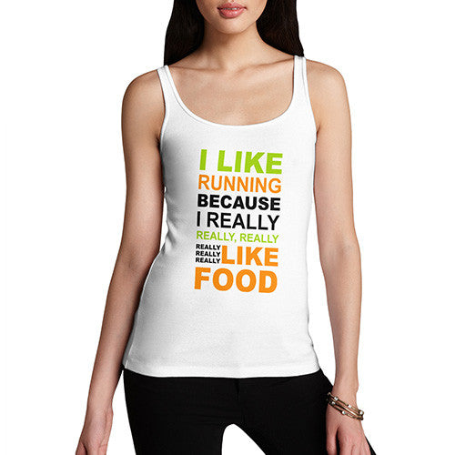 Womens I Like Running Tank Top