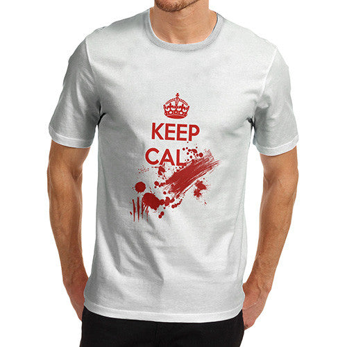 Mens Keep Clam Blood Stains T-Shirt