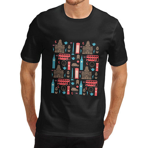 Mens London British Icons T-Shirt