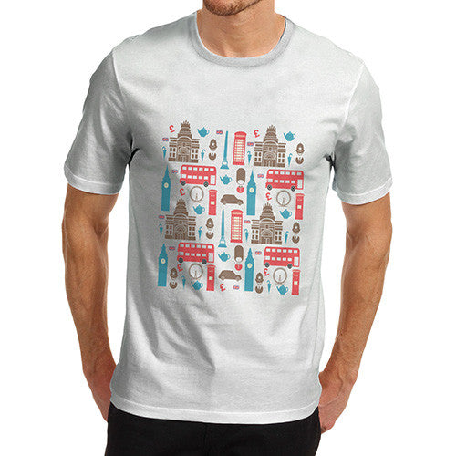 Mens London British Icons T-Shirt