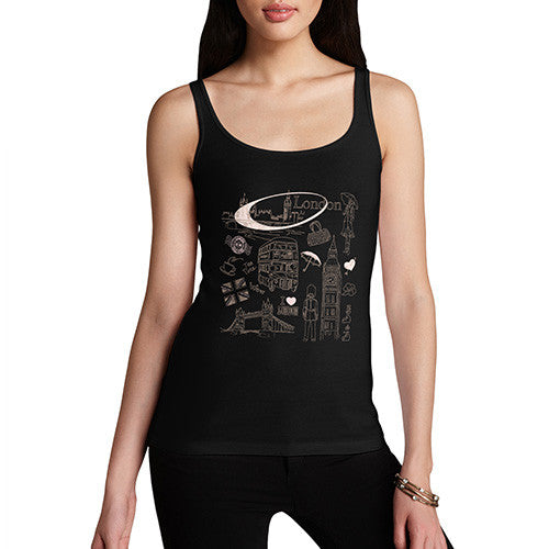 Womens London Big Ben Tank Top