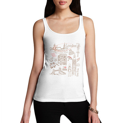 Womens London Big Ben Tank Top