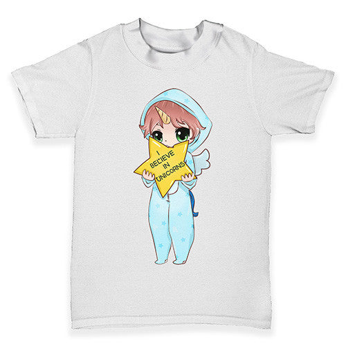 I Believe In Unicorns Boy Baby Toddler T-Shirt