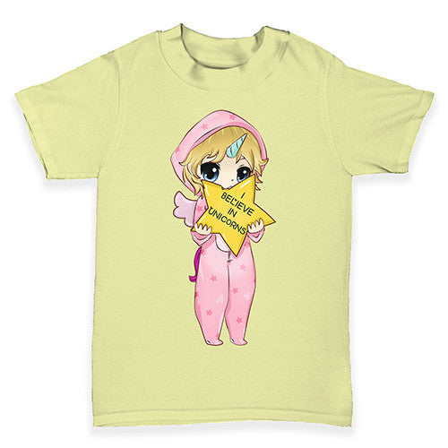 I Believe In Unicorns Girl Baby Toddler T-Shirt