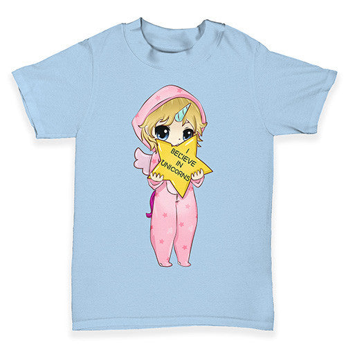 I Believe In Unicorns Girl Baby Toddler T-Shirt