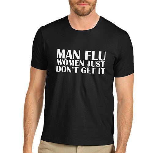 Mens Man Flu Dilemma T-Shirt
