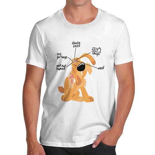 Mens Funny Anatomy of a Dogs Brain T-Shirt