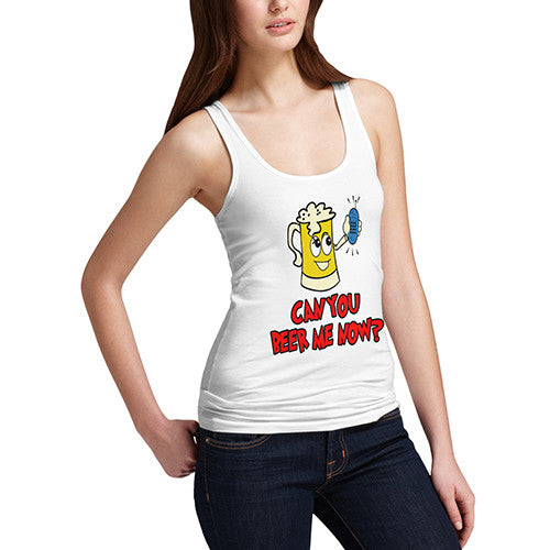 Womens Beer Me Now Tank Top