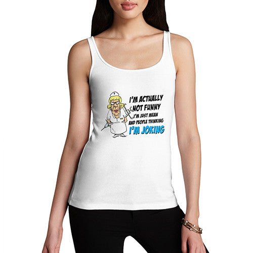 Womens Not Funny Just Mean Tank Top