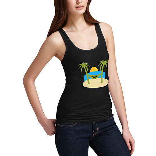 Womens Tropical Island Smile Tank Top