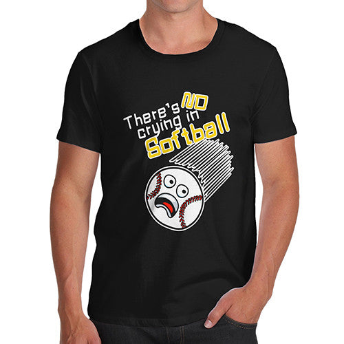Mens No Crying In Softball T-Shirt