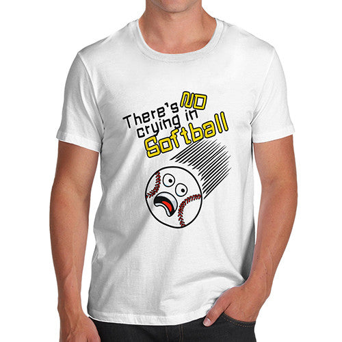 Mens No Crying In Softball T-Shirt