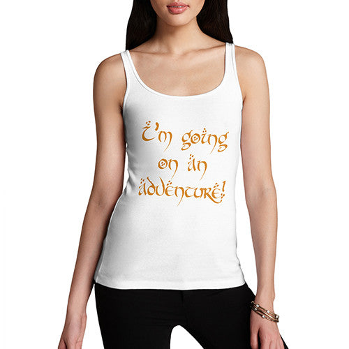 Womens I'm Going On An Adventure Tank Top