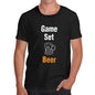 Mens Game Set Beer T-Shirt