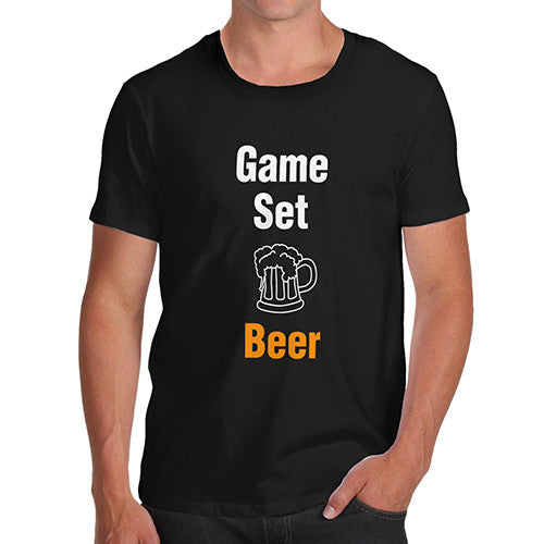 Mens Game Set Beer T-Shirt