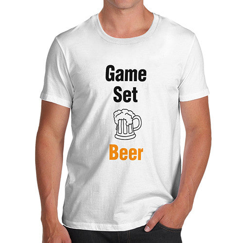 Mens Game Set Beer T-Shirt