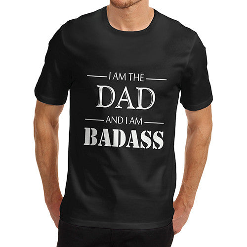 Mens Badass Dad T-Shirt
