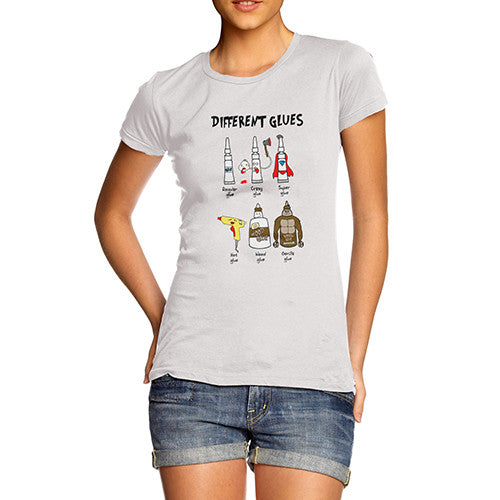 Womens Different Glues T-Shirt