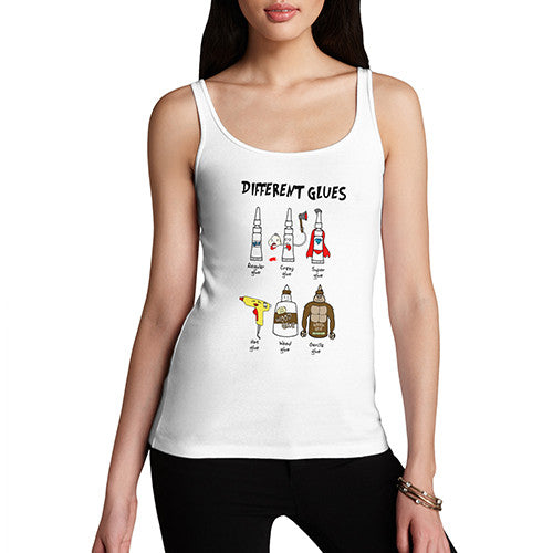 Womens Funny Different Glues Tank Top