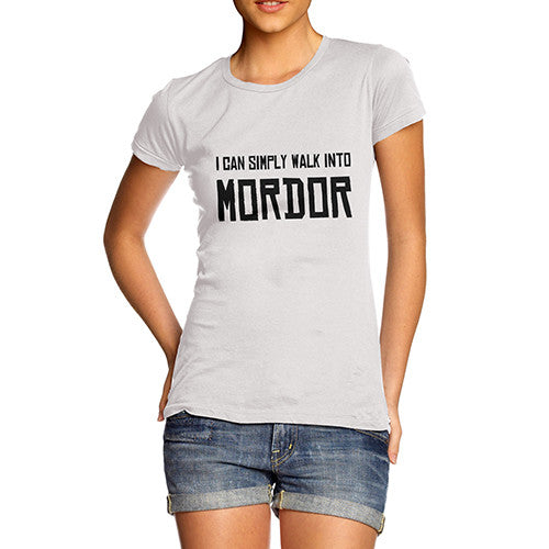 Womens I Can Walk Into Mordor T-Shirt