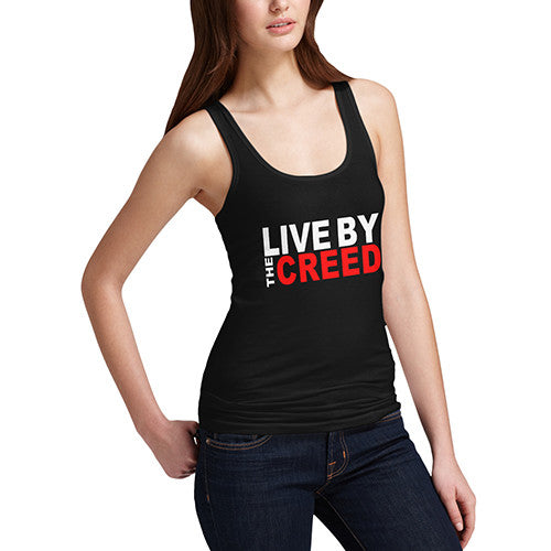 Womens Live By The Creed Tank Top