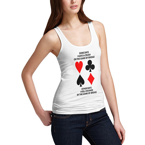 Womens Bridge Crushed By The Game Tank Top