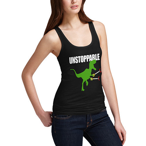 Womens Dinosaur Unstoppable T Rex Tank Top