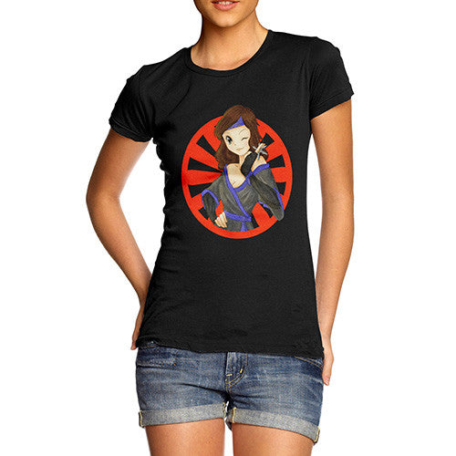 Womens Anime Ninja Girl T-Shirt