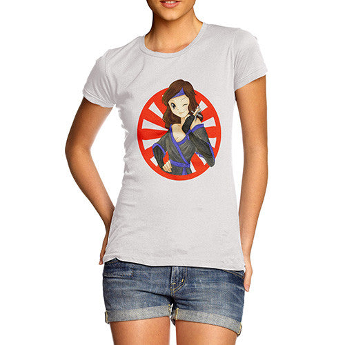 Womens Anime Ninja Girl T-Shirt