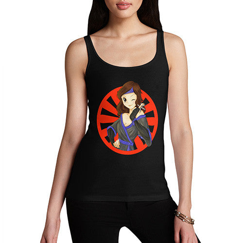 Womens Anime Ninja Girl Tank Top