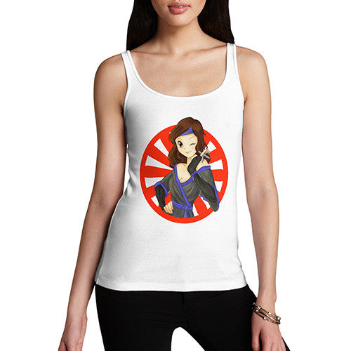 Womens Anime Ninja Girl Tank Top