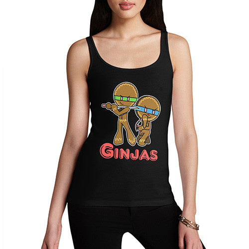 Womens Ginjas Ninja Gingerbread Tank Top