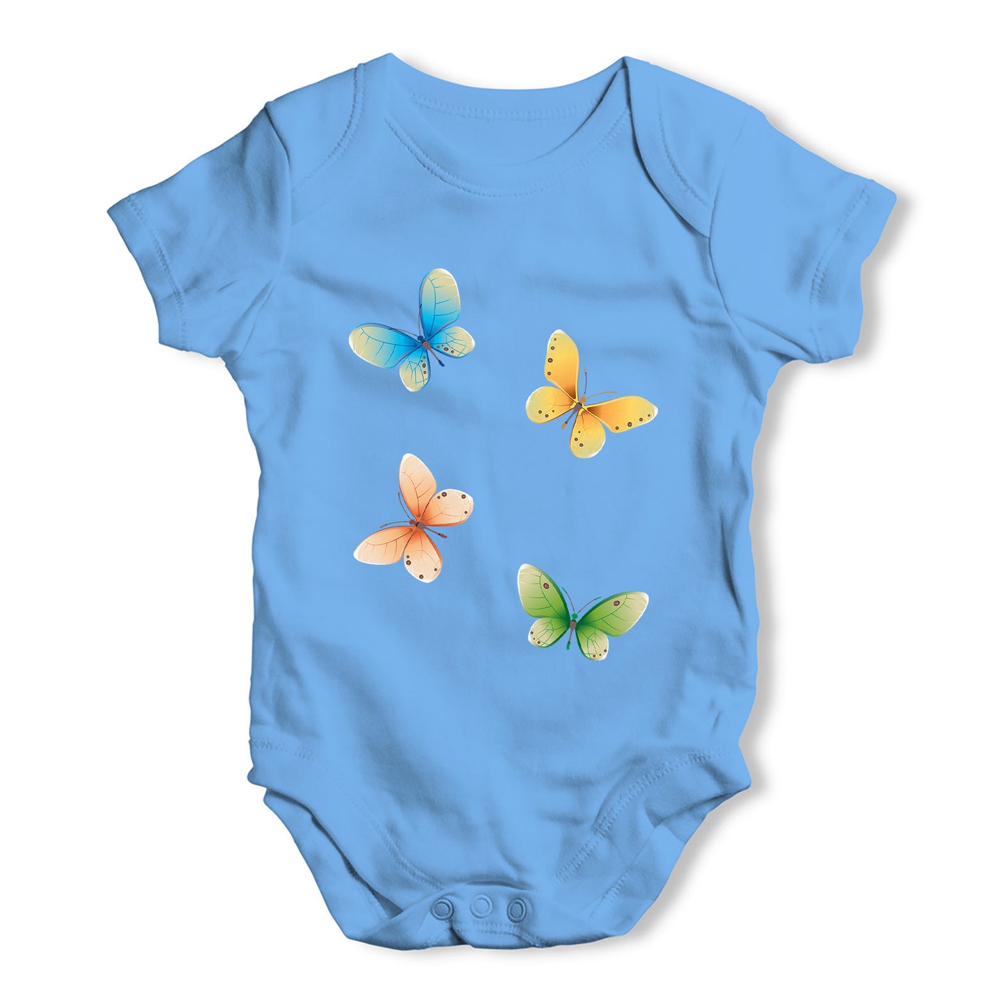 Bright Butterflies Baby Grow Bodysuit