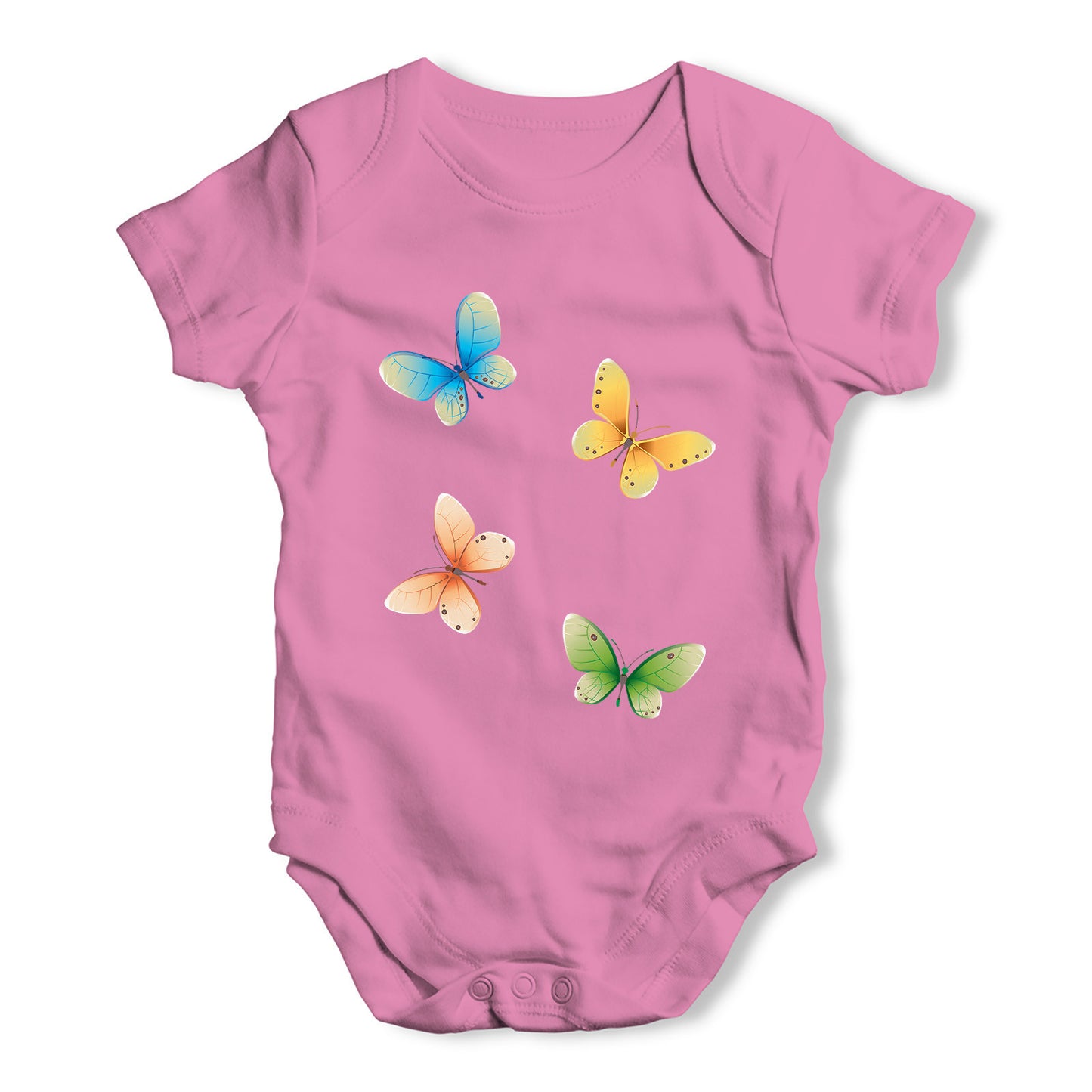 Bright Butterflies Baby Grow Bodysuit