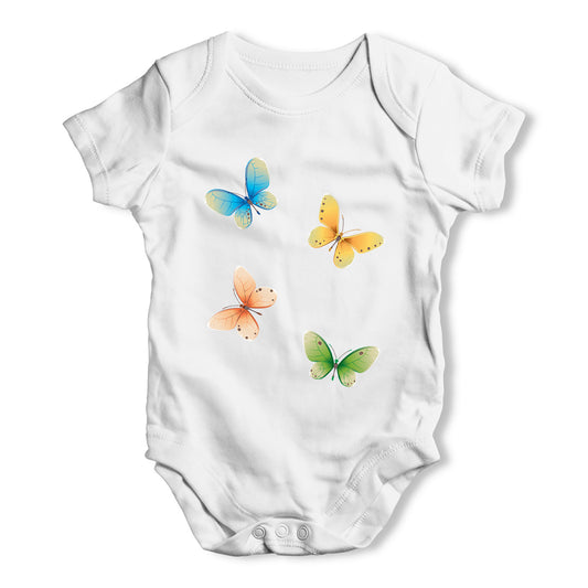 Bright Butterflies Baby Grow Bodysuit