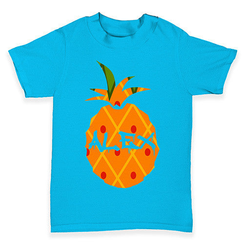 Personalised Pineapple Baby Toddler T-Shirt