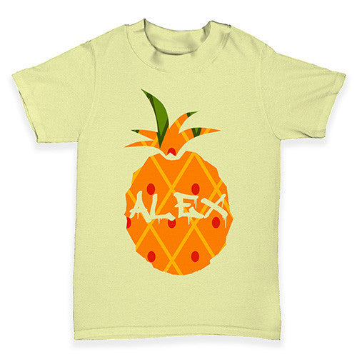 Personalised Pineapple Baby Toddler T-Shirt